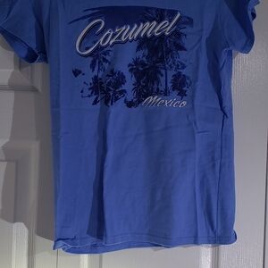 Blue Cozumel Graphic T-Shirt